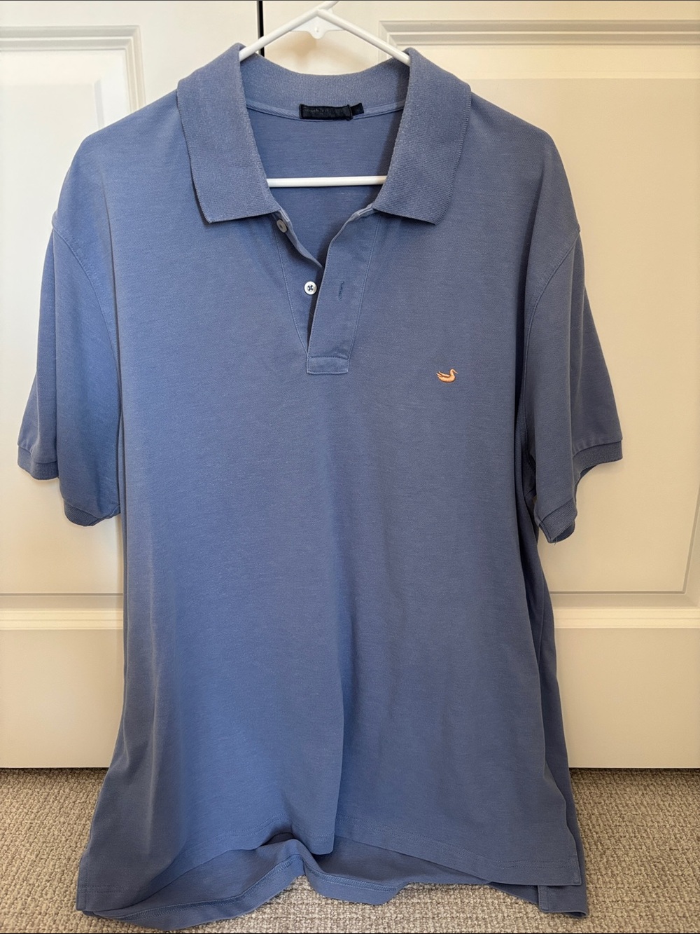 Southern Marsh Slate Blue Polo with Embroidered Marsh Logo
